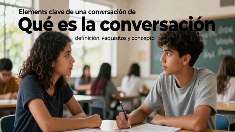 Qué es la conversación: definición, requisitos y concepto 3 Ilustración de estudiantes en conversación educativa