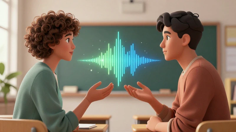 Qué es la conversación: definición, requisitos y concepto 7 Diálogo vibrante en entorno educativo detallado
