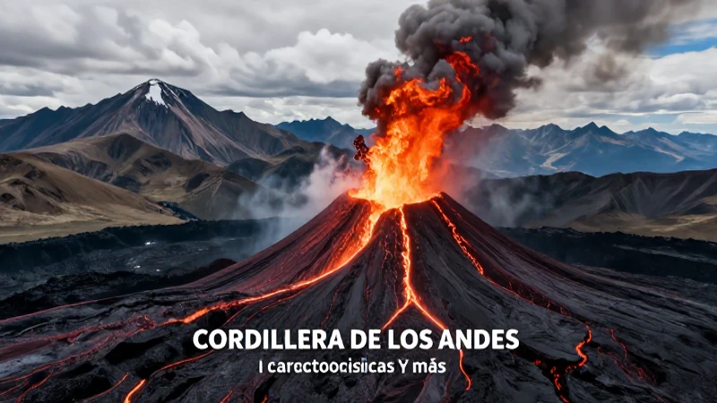 Magnífica actividad volcánica andina