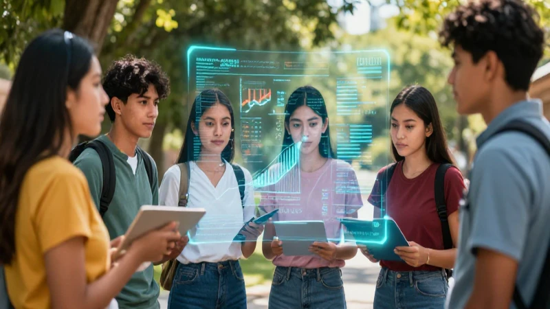 Estudiantes mexicanos exploran la disparidad económica holográfica