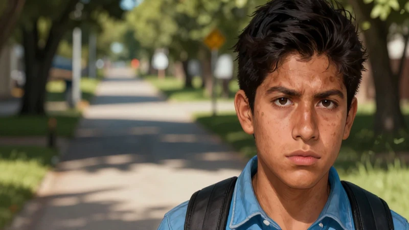 Joven mexicano decidido en luz y sombra