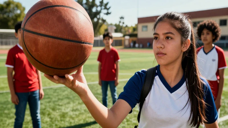 Joven estudiante mexicano dinámico con estética atlética