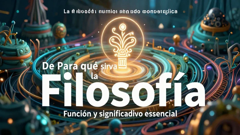 Para qué sirve la filosofía Función y significado esencial 7 Filosofía: función y significado esencial