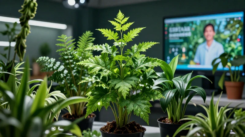 Plantas medicinales saludables con estilo profesional