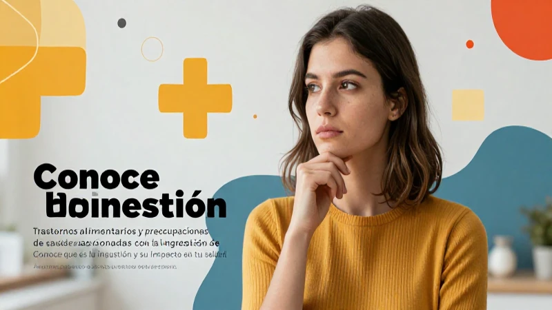 Conoce qué es la ingestión y su impacto en tu salud 5 Portada profesional sobre salud y trastornos alimentarios