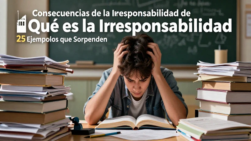 La irresponsabilidad genera consecuencias sorprendentes