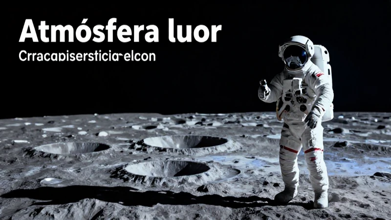 Astronautas observando el paisaje detallado lunar