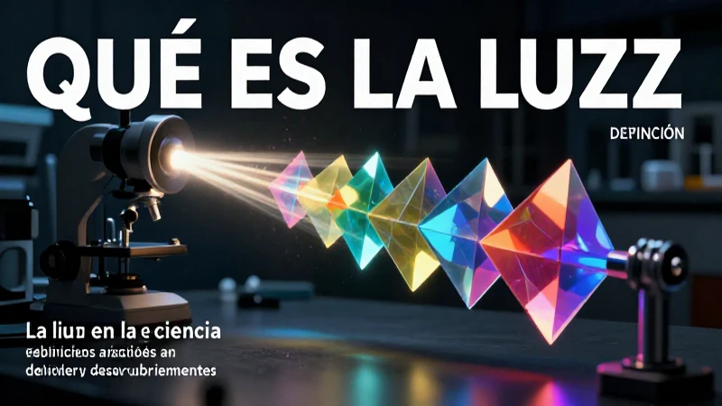 La ciencia explora los descubrimientos de la luz