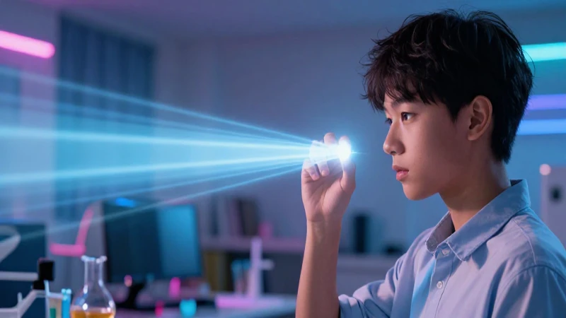 Luz científica ilumina concepto educativo moderno