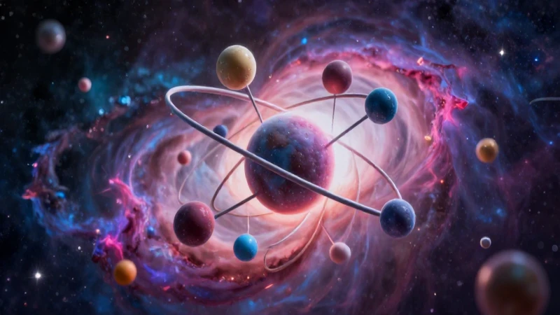 Nebulosa cósmica vibrante con estética educativa mexicana