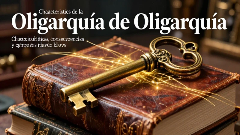 Oligarquía: concepto visualmente detallado