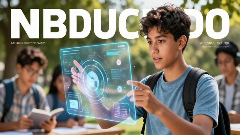 Qué es una página web: Definición y concepto clave 5 Joven estudiante interactúa con hologramas educativos