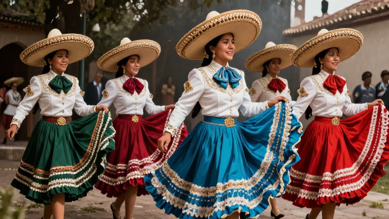 Pastores mexicanos vibrantes en estilo de revista