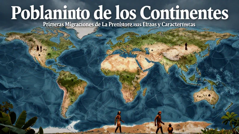 La Prehistoria: Descubre sus Etapas y Características 5 Antiguos humanos migraron a los continentes