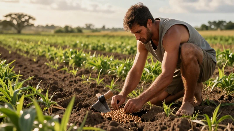 La Prehistoria: Descubre sus Etapas y Características 7 Agricultor neolítico siembra en campo cultivado