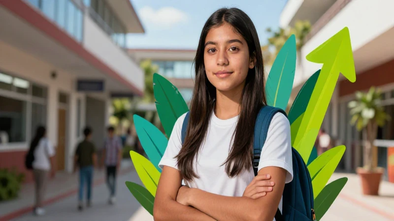 Qué es la resiliencia Claves para entender su importancia 10 Retrato dinámico de estudiante confiado con estética mexicana