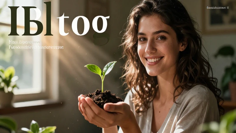 Qué es la resiliencia Claves para entender su importancia 5 Mujer sonríendo con brote verde y luz cálida