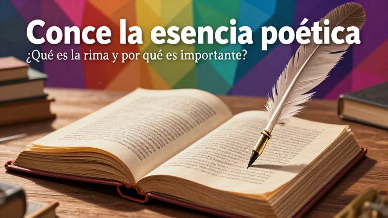 Conoce la esencia poética: ¿Qué es la rima y por qué es importante? 5 La rima es poesía culturalmente importante