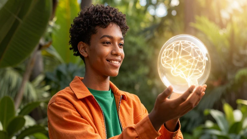 Qué es la Salud: Entiende el Concepto según la OMS 3 Joven ilustra mentes conectadas con naturaleza