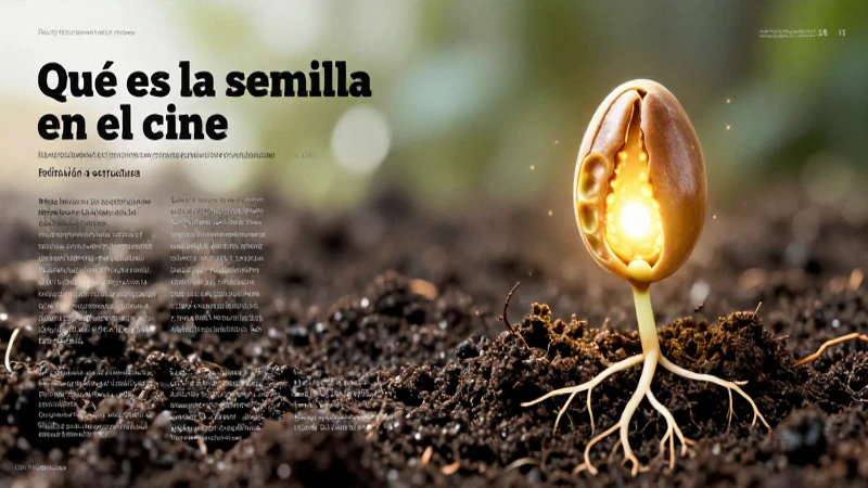 La semilla como elemento central del cine