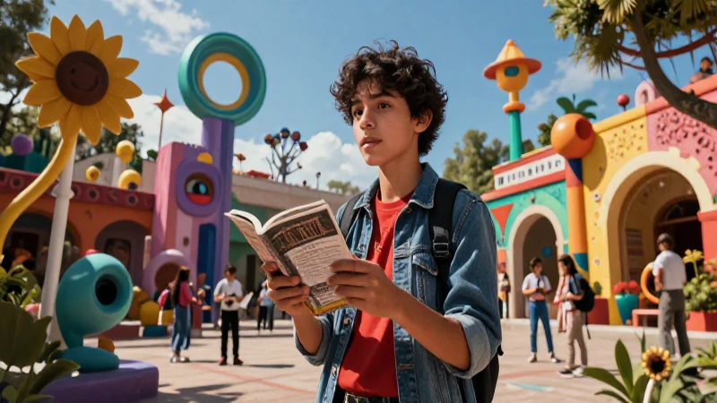 Joven mexicano conceptual en portada de revista