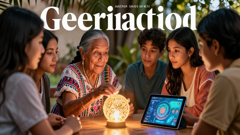 Abuelo mexicano comparte sabiduría con estudiantes modernos