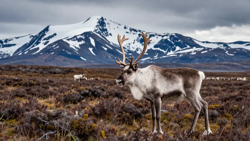 Qué características tiene la tundra en flora, fauna y clima 7 Renos majestuosos en tundra ártica dramática