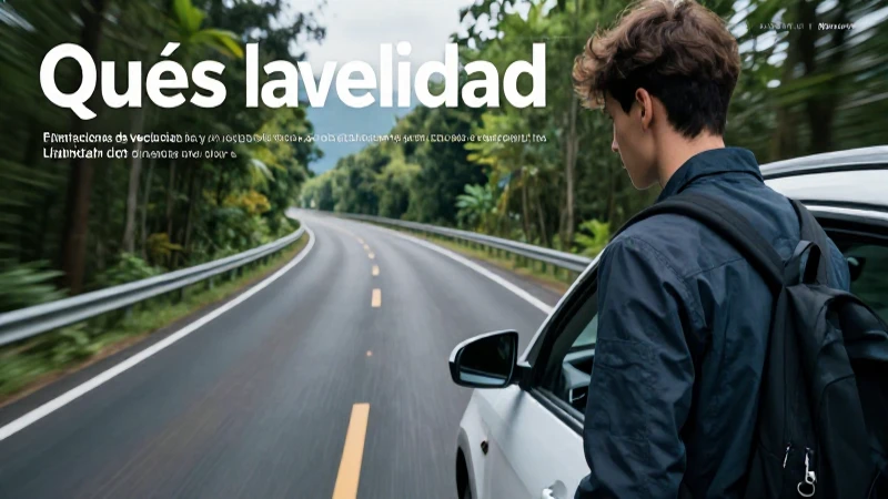 Los límites de velocidad garantizan la seguridad vial