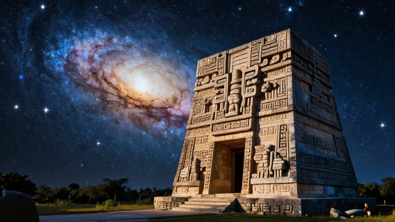 Vía Láctea: Qué es y Características de nuestra Galaxia 6 Altar prehispánico bajo la galaxia cósmica