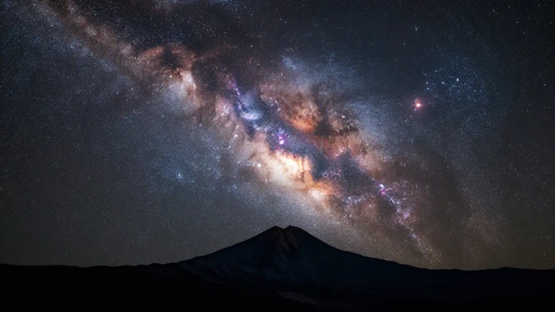 Vía Láctea: Qué es y Características de nuestra Galaxia 5 Vía Láctea sobre montañas mexicanas