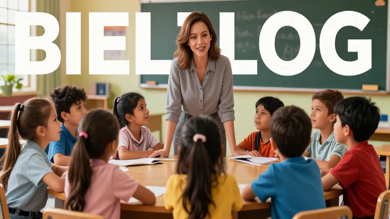 Maestro y niños en vibrante aula mexicana
