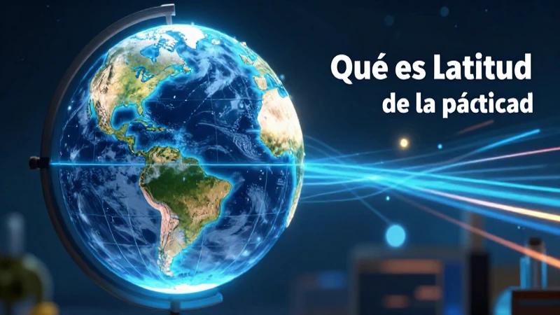 Ilustración educativa de latitud con estilo mexicano
