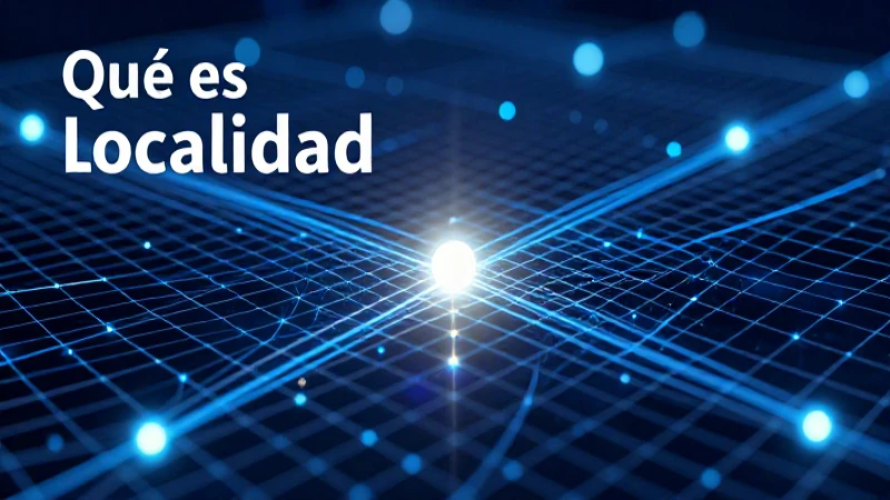 Visualización abstracta de la localidad física