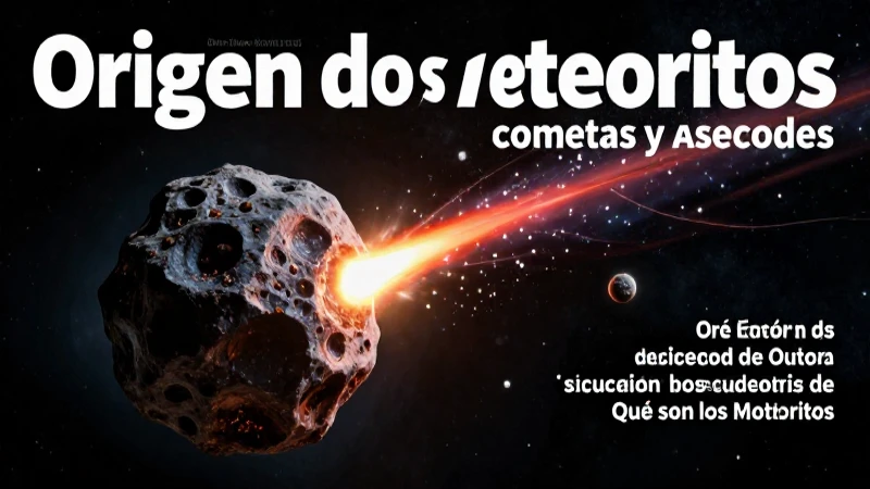 Meteoritos: formación de cometas y asteroides