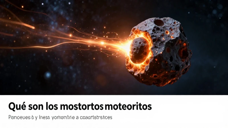 Fragmento de meteorito, un evento cósmico vibrante e hiperrealista