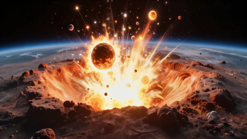 Impacto de meteorito brillante crea cráter masivo