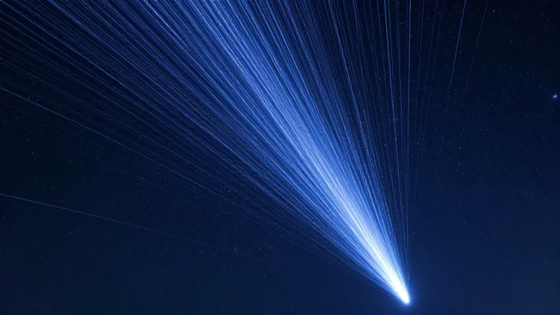Impactante lluvia de meteoros en noche cósmica