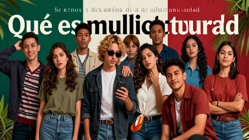 Diversas culturas en un magazine vibrante y realista