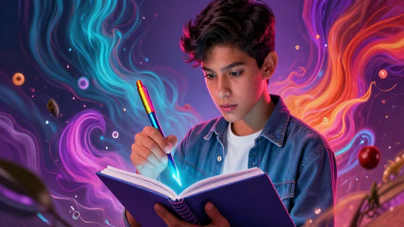 Estudiante mexicano crea un diseño vibrante para blog educativo