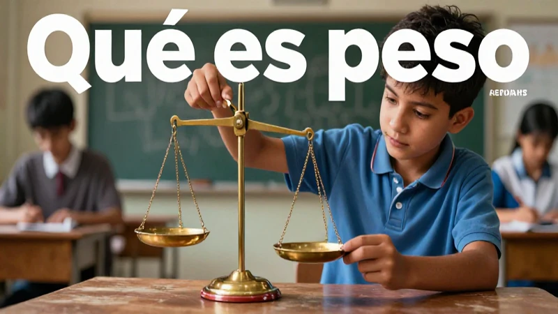 La relevancia del peso en la vida diaria