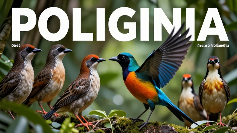 Diferentes sistemas de apareamiento en aves