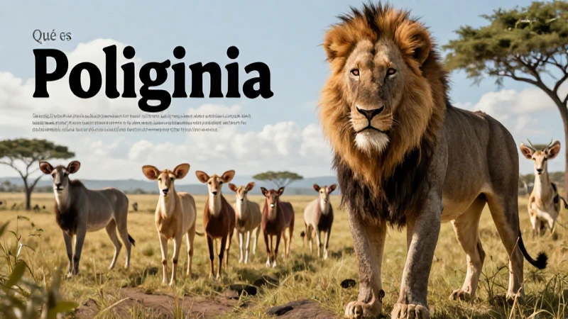 Casos de poliginia animal en paisajes épicos