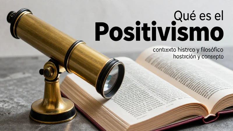 Positivismo: origen y concepto ilustrado
