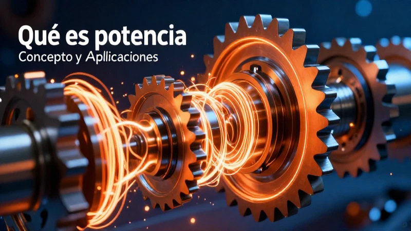 Potencia mecánica: concepto e ilustración dinámica