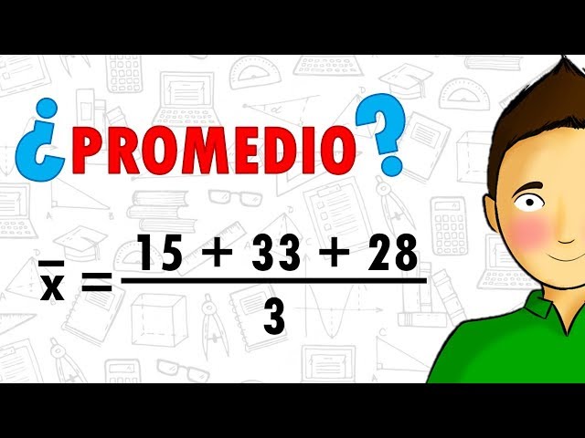 que es promedio en matematicas definicion y ejemplos