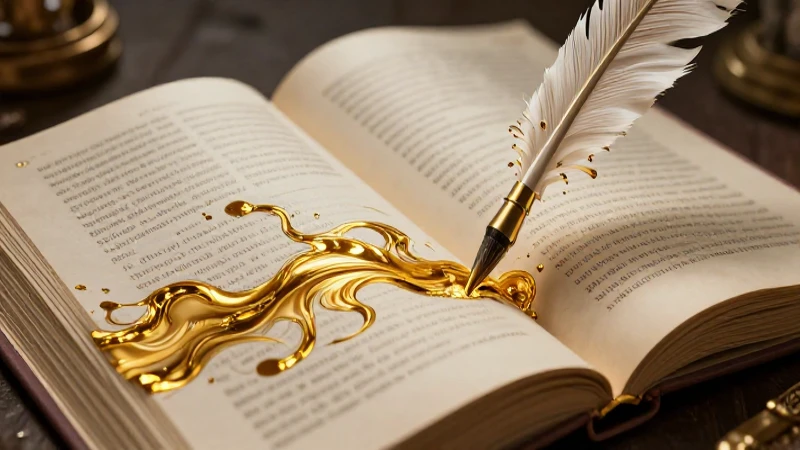 Qué es la prosa y cuáles son 10 ejemplos importantes 4 Ilustración detallada de manuscrito dorado mexicano