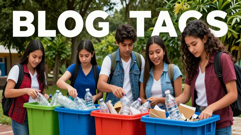 Estudiantes mexicanos reciclan en un entorno vibrante y moderno