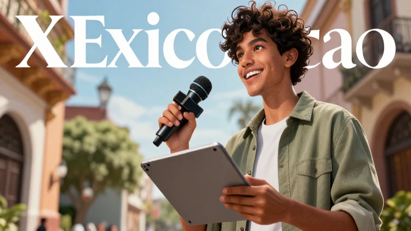 Periodista joven y profesional en México