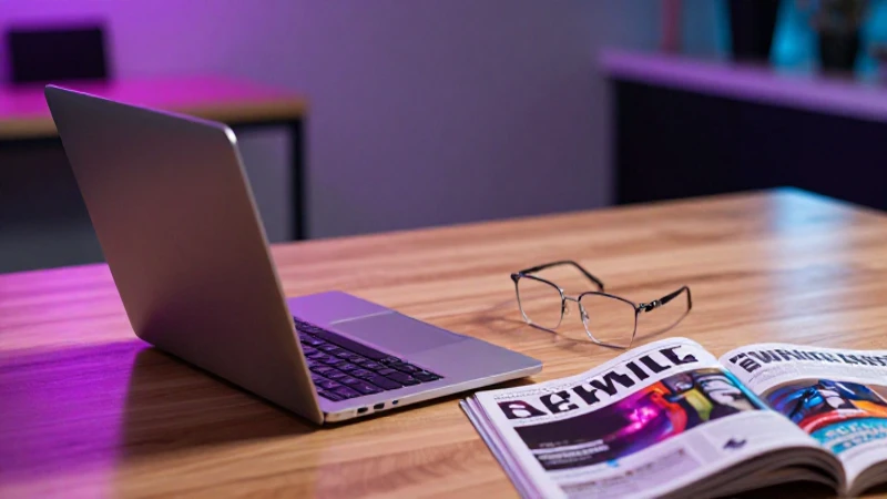 Aprende a hacer reportajes profesionales: tips y técnicas útiles 4 Escritor profesional frente a una laptop y escritorio elegante