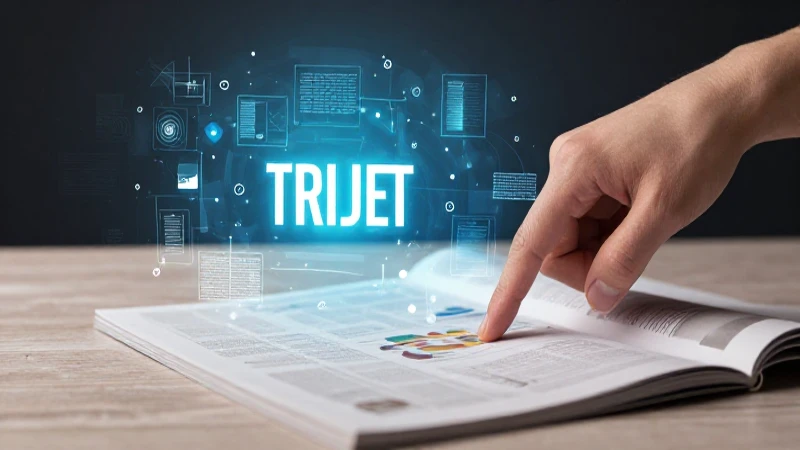 Man pointing to a glowing text structure blueprint